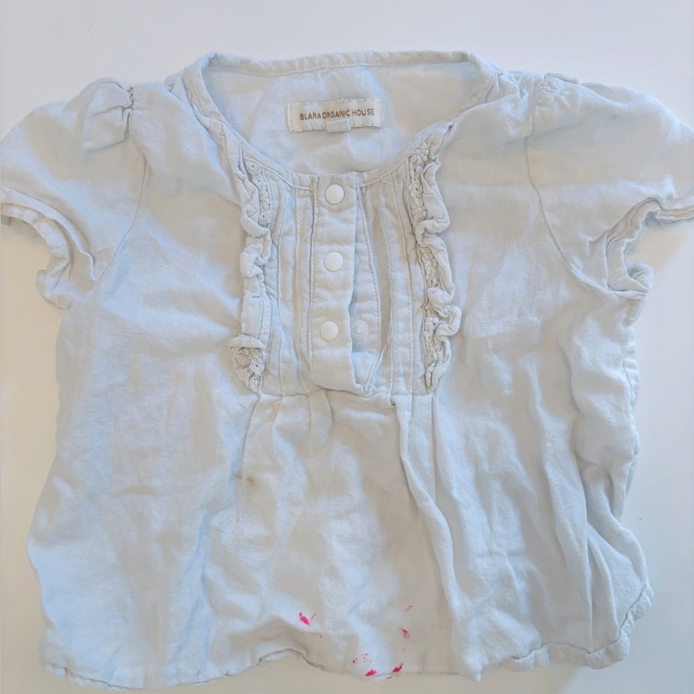 Blara Organic House 2T Off White Blouse